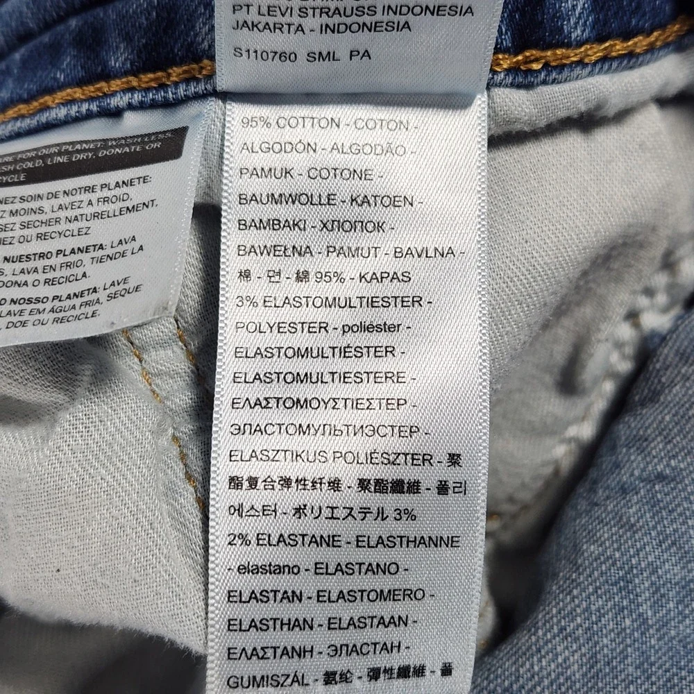 Levis 505 Regular Fit Straight Leg Jeans Mens 34x30 Medium Wash‎ Blue Denim